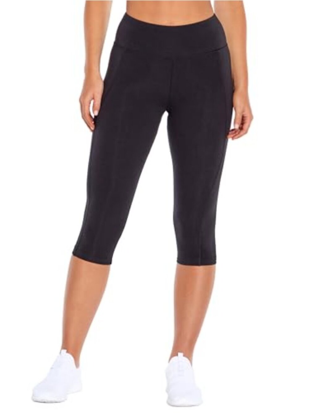 High Rise Capri Leggings with Tummy Control Compression